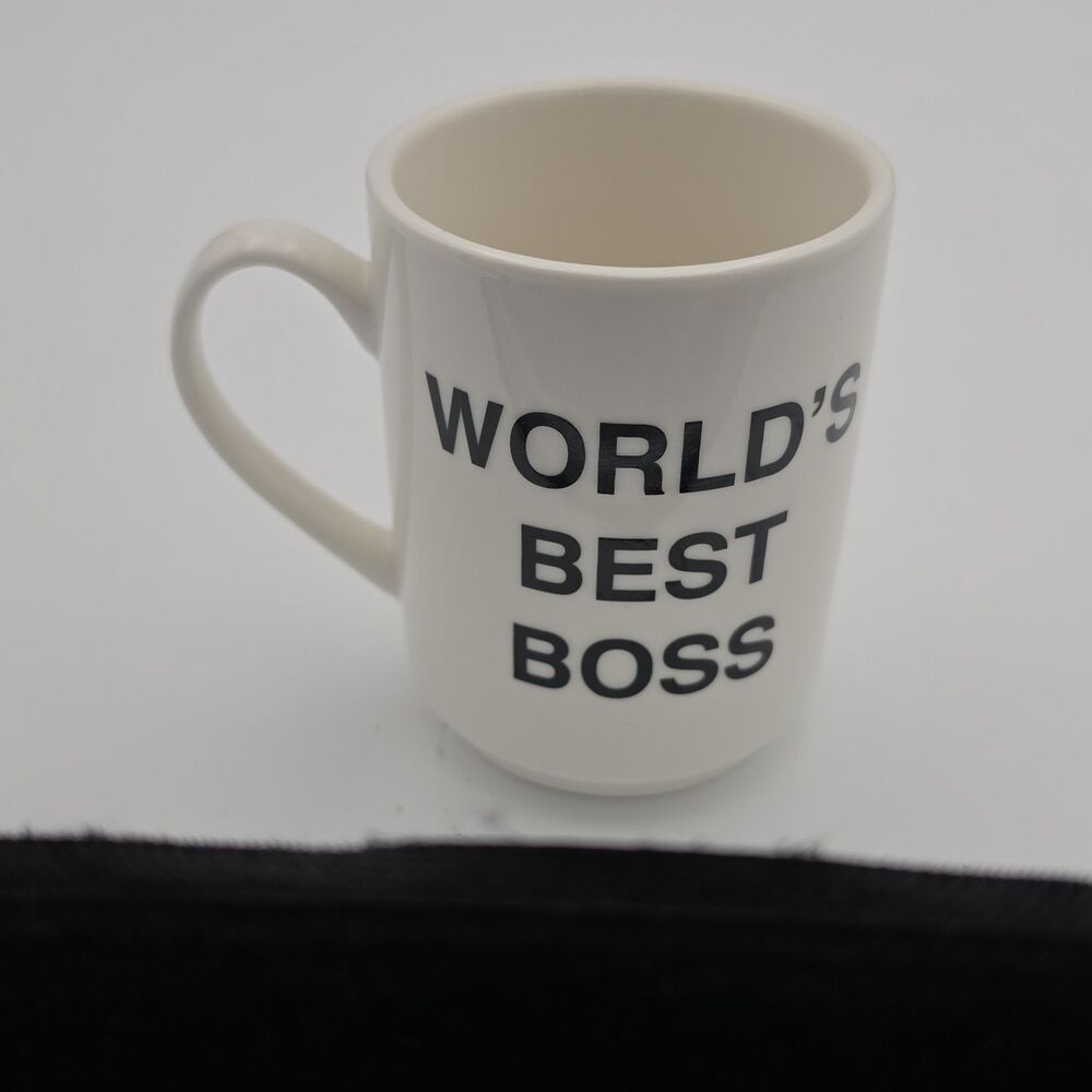 The Office Mug Worlds Best Boss White Black Officially Licensed Innovative USA